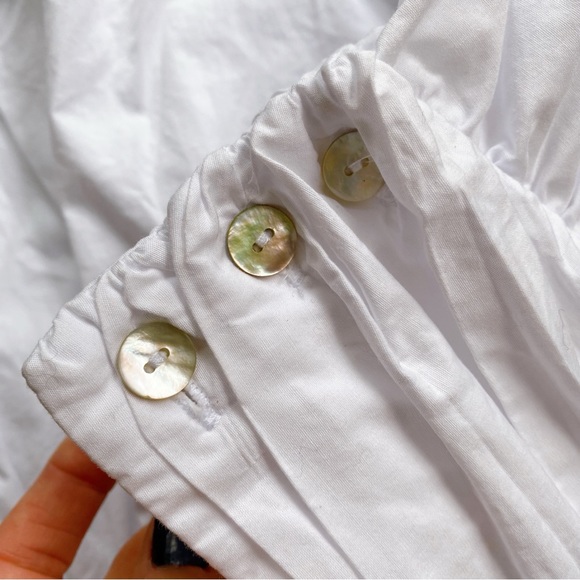 🐚 ZARA WHITE RUCHED CROP TOP! - Picture 10 of 16